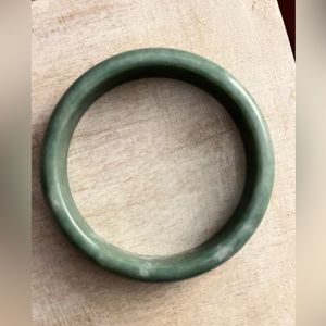 Green Jade Bangle Bracelet